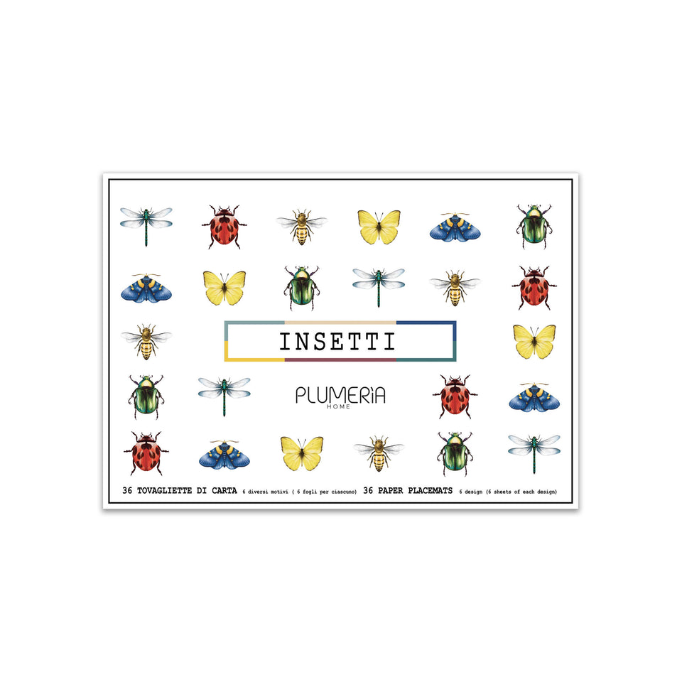 Tovagliette di carta  Insetti II