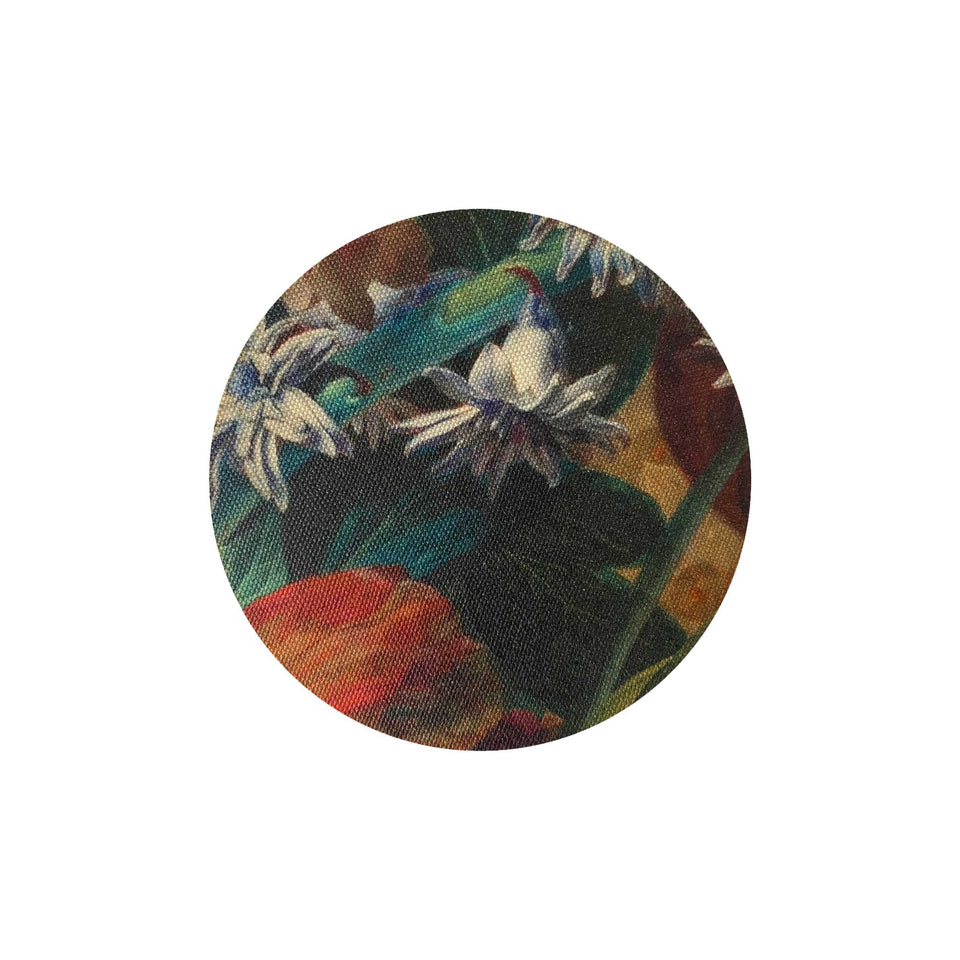 Flemish flowers bottle coaster