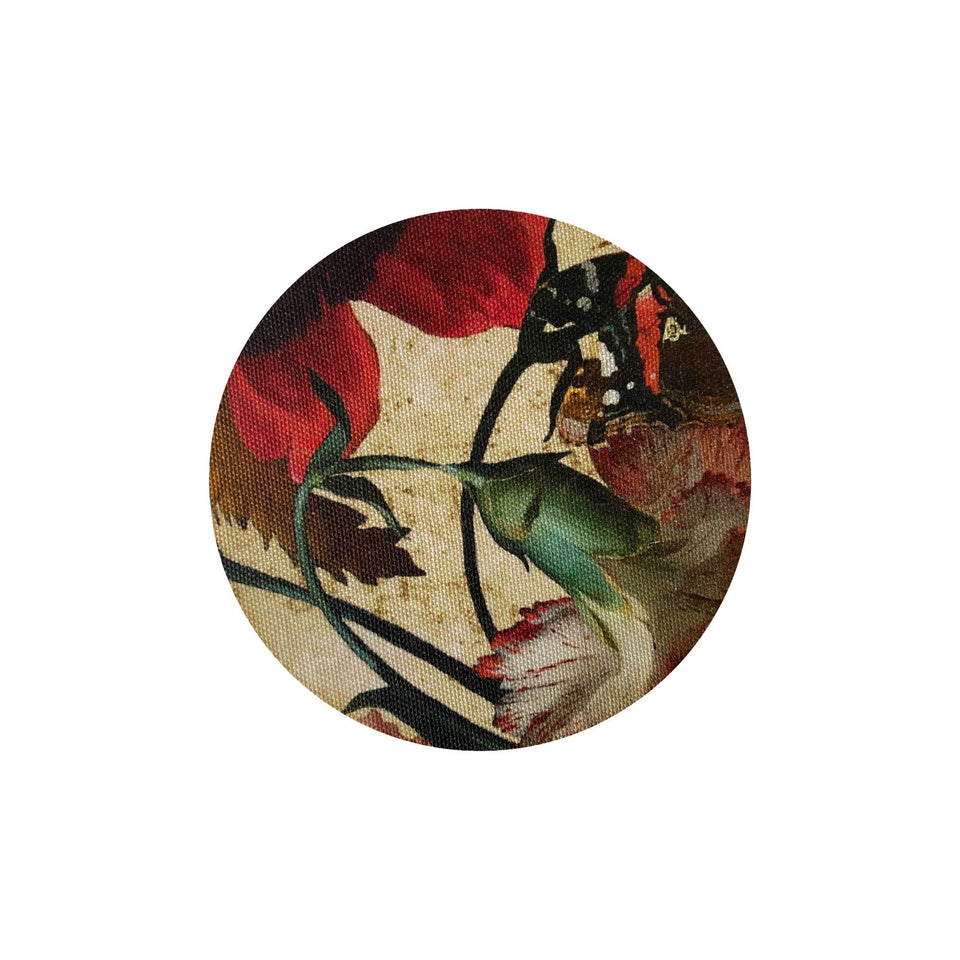 Flemish flowers bottle coaster