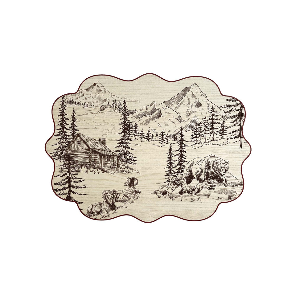 Tovaglietta Toile di jouy Montagna