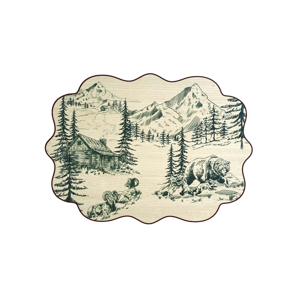 Tovaglietta Toile di jouy Montagna